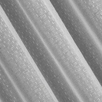 Firana gotowa na taśmie LOARA 140x270 Eurofirany biały/srebrny