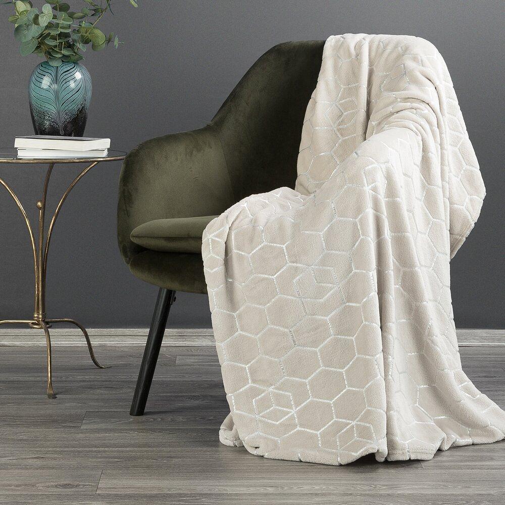 Koc narzuta MALIBU 150x200 Eurofirany kremowy