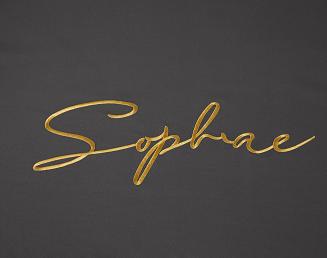 Pościel 200x220 grafitowa złoty haft satynowa lamówka