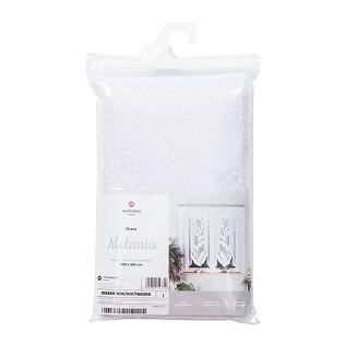 Firanka żakardowa gotowa na żabki MELANIA 500x160 biała