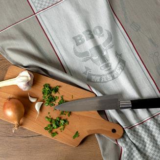 Ścierka kuchenna MASTER 50x70 Eurofirany popielata bordowa szachownica