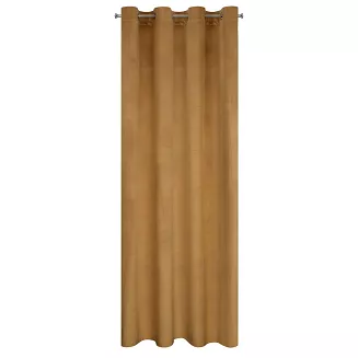 Zasłona gotowa na przelotkach ROSA 140x250 Design91 miodowy