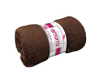 Koc żakardowy Amorro 150x200 Darymex czekoladowy