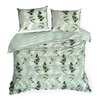 Pościel satynowa SPRING 160x200 Eurofirany jasnozielony
