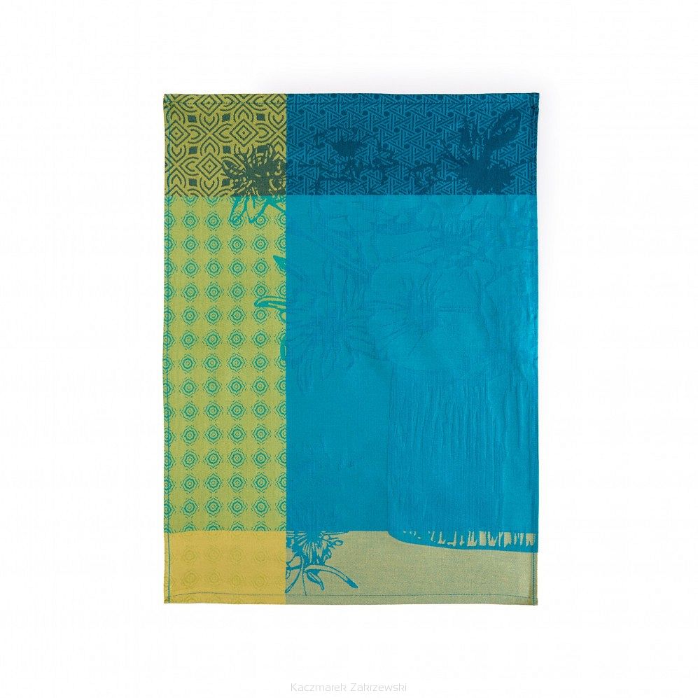 Ścierka kuchenna Bouquet 50x70 Zwoltex GOAT turkusowa zielona