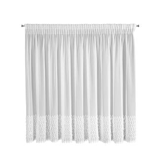 Firana gotowa na taśmie AMY 300x150 Eurofirany biały