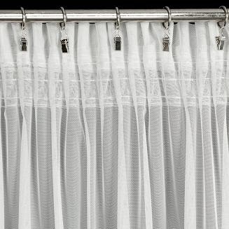 Firana gotowa na taśmie AMY 300x150 Eurofirany biały