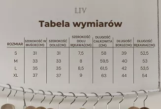 Bluzka damska z długim rękawem Liv Eldar cappuccino