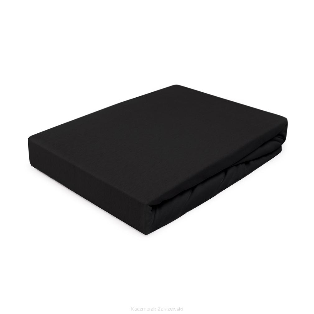 Prześcieradło jersey z gumką 90x200 Darymex czarne