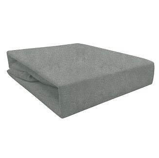 Prześcieradło frotte z gumką 120x200 szare