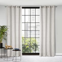 Zasłona gotowa na przelotkach ANITA 140x250 Eurofirany naturalny