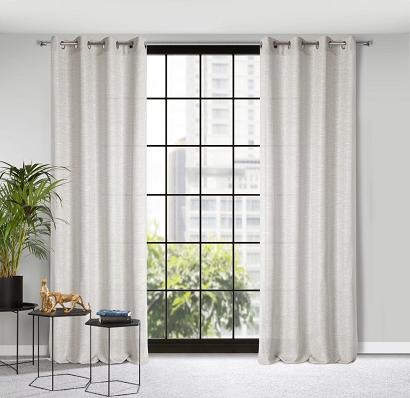 Zasłona gotowa na przelotkach ANITA 140x250 Eurofirany naturalna