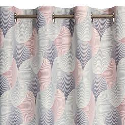 Zasłona gotowa na przelotkach ASETA 140x250 Eurofirany szary