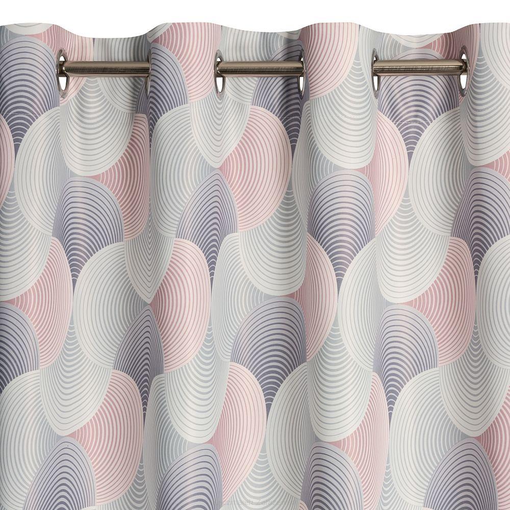 Zasłona gotowa na przelotkach ASETA 140x250 Eurofirany szary