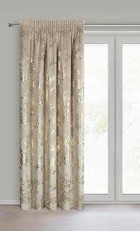 Zasłona gotowa na taśmie CELIA 140x270 Eurofirany beżowy