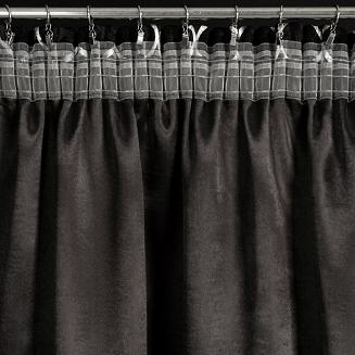 Zasłona gotowa na taśmie MILI 140x270 Eurofirany czarny