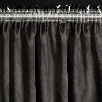 Zasłona gotowa na taśmie MILI 140x270 Eurofirany czarny