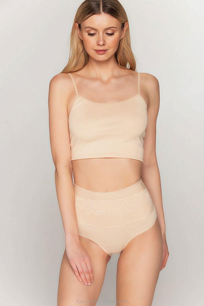 Figi damskie modelujące z wysokim stanem Babell kod 069 beżowe