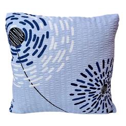 Poszewka z kory 40x40 malowane dmuchawce na niebieskim tle