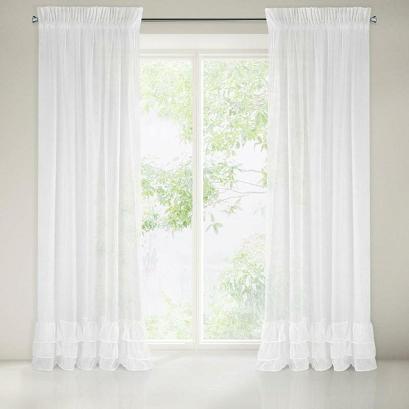 Firana gotowa na taśmie RAJA 140x270 Eurofirany biała