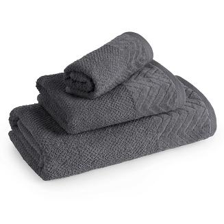 Ręcznik bawełniany LOREN 50x90 Eurofirany grafitowy