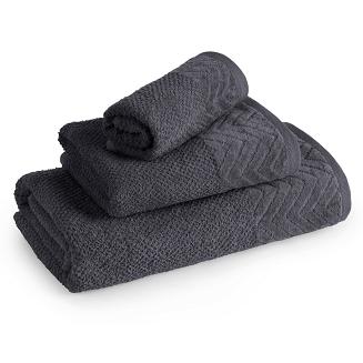 Ręcznik bawełniany LOREN 50x90 Eurofirany grafitowy