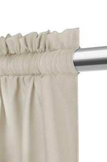 Zasłona gotowa na taśmie VIVA 140x300 półzaciemniająca jasnobeżowa