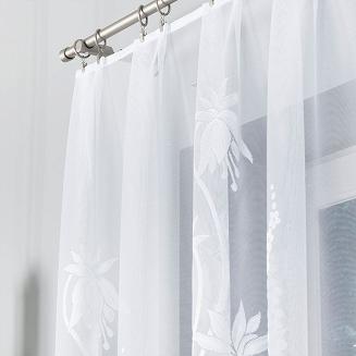 Firanka żakardowa gotowa na żabki ANETA 310x160 biała