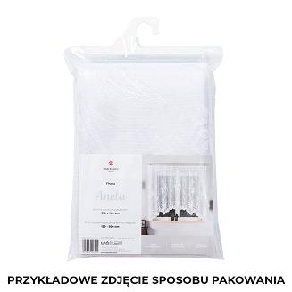 Firanka żakardowa gotowa na żabki ANETA 310x160 biała