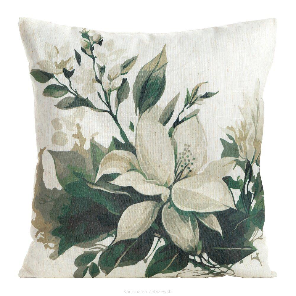 Poszewka dekoracyjna LEN 45x45 Eurofirany beżowy