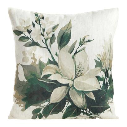 Poszewka dekoracyjna LEN 45x45 Eurofirany beżowa o strukturze lnu