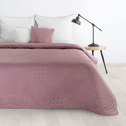 Narzuta dekoracyjna BONI-5 200x220 patchwork różowa