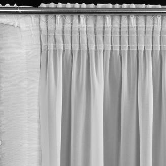 Firana gotowa na taśmie LUISA Eurofirany biały