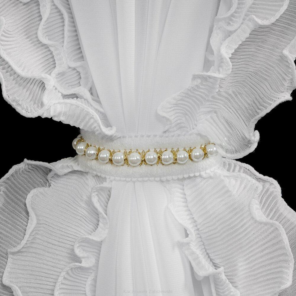 Firana gotowa na taśmie LUISA Eurofirany biały