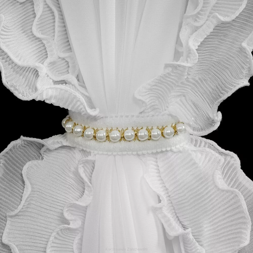Firana gotowa na taśmie LUISA Eurofirany biały