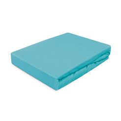 Prześcieradło jersey z gumką 60x120 Darymex turkusowe