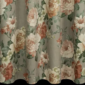 Zasłona gotowa na przelotkach FIORE 140x250 Eurofirany oliwkowy