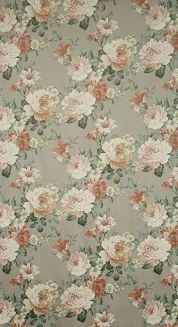 Zasłona gotowa na przelotkach FIORE 140x250 Eurofirany oliwkowy