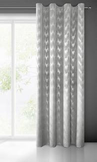 Zasłona gotowa na przelotkach CHILL 140x250 Eurofirany szary/srebrny