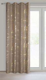 Zasłona gotowa na przelotkach LANI 140x250 Eurofirany brązowy