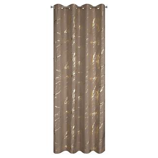 Zasłona gotowa na przelotkach LANI 140x250 Eurofirany brązowy