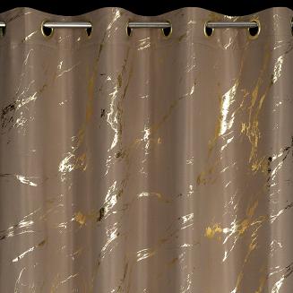 Zasłona gotowa na przelotkach LANI 140x250 Eurofirany brązowy