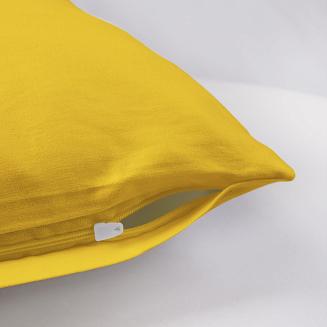 Poszewka satyna bawełniana 70x80 jednobarwna żółta
