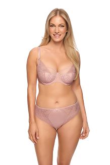 Biustonosz z koronką Semi-Soft Freja 1289 półusztywniany pudrowy