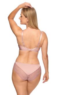 Biustonosz z koronką Semi-Soft Freja 1289 półusztywniany pudrowy