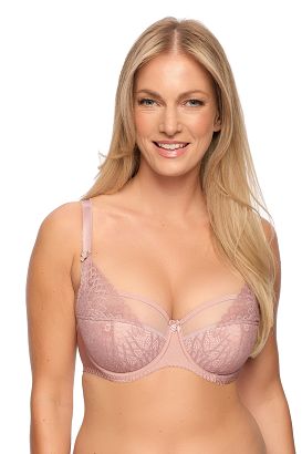 Biustonosz z koronką Semi-Soft Freja 1289 półusztywniany pudrowy