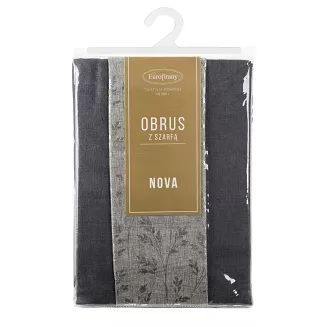 Obrus dekoracyjny ANITA 140x260 Eurofirany stalowy