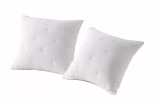 Poszewka muślinowa struktura do narzuty Stella 50x70 kremowa z haftem krzyżyków
