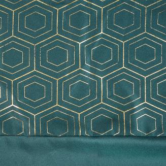 Zasłona gotowa na przelotkach DAFNE 140x250 Eurofirany turkusowy