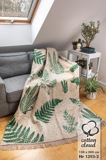 Koc bawełniano-akrylowy 150x200 wzór 1393-2